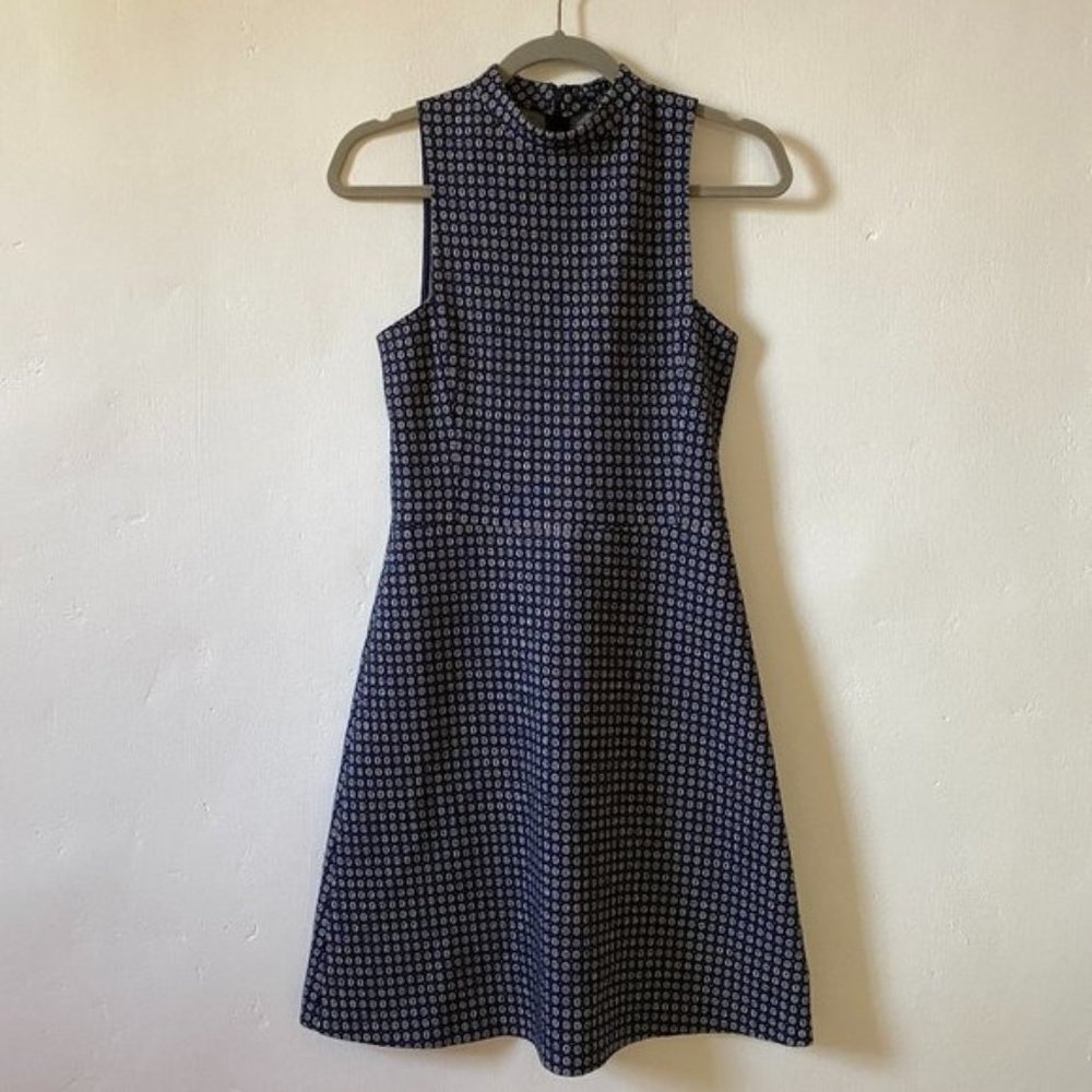 Theory Palmetto Knit Mock Neck Dress